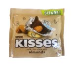 Paquete de Chocolates Hersheys Kisses Milk Chocolate con Almendras x 283g