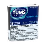 Tums con Sabor a Menta (Tabletas para el Alivio de la Acidez y la Indigestión Ácida) 36 Tabletas