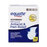 Antacid & Pain Relief Effervescent 36 Tabletas Sabor Original (Tabletas Efervescentes para el Alivio de la Acidez y el Dolor)