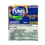 Tums con Sabor a Frutas Variadas (Tabletas para el Alivio de la Acidez y la Indigestión Ácida) 24 Tabletas