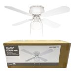 Ventilador de Techo LITTLETON LED Blanco para Interiores de 42 Pulgadas con Kit de Luces